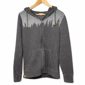 Tentree Juniper Grey Zip-Up Hoodie Men’s Medium